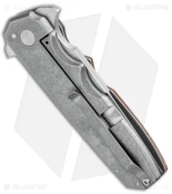 Jason Clark Custom Mini Freefall Flipper Knife Micarta/Zirc (3.625" Satin) 6 Jason Clark Custom Mini Freefall Flipper Knife Micarta/Zirc (3.625" Satin) -Benchmade Shop Jason Clark Custom Mini Freefall Natural Micarta Zirc Satin BHQ 99265 jr side