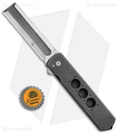 Jason Clark Custom Straight Razor Flipper Frame Lock Knife Ti (3.3" Satin) -Benchmade Shop Jason Clark Custom Straight Edge Flipper FL Ti Satin BHQ 85905 jr bottlecap