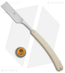 Jason Clark Custom Straight Razor Paper Micarta (5/8" O1 Steel) -Benchmade Shop Jason Clark Custom Straight Edge Razor Paper Micarta O1 Steel BHQ 85907 jr bottlecap