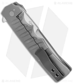 Jason Clark Custom Tanto Flipper Knife Zirconium/Marble CF (3.625" Takefu) -Benchmade Shop Jason Clark Custom Tanto Flipper Zirconium Marble CF Takeful BHQ 18128 jr side