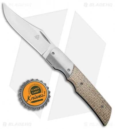 Jason Clark Custom X Clip Point Slip Joint Shade Tree Micarta (2.75" Satin) 5 Jason Clark Custom X Clip Point Slip Joint Shade Tree Micarta (2.75" Satin) - Image 5