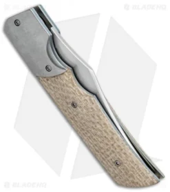 Jason Clark Custom X Clip Point Slip Joint Shade Tree Micarta (2.75" Satin) 7 Jason Clark Custom X Clip Point Slip Joint Shade Tree Micarta (2.75" Satin) -Benchmade Shop Jason Clark Custom X CP Detente Lock SJ Shade Tree Micarta Satin BHQ 99367 jr side