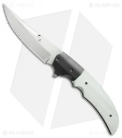 Jason Clark Persian Flipper Knife White G-10/Zirconium (3.75" Hand Rubbed Satin)