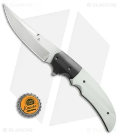 Jason Clark Persian Flipper Knife White G-10/Zirconium (3.75" Hand Rubbed Satin) -Benchmade Shop Jason Clark Persian white G10 zirconium hand rubbed satin BHQ 71800 er size