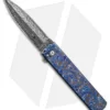 Jason Clark Straight Dagger Flipper Knife Timascus (3.625" Damascus)