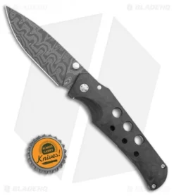 Jason Guthrie Custom Knives Scout Marbled Carbon Fiber (Chad Nichols Blackout) -Benchmade Shop Jason Guthrie Scout Marbled CF LL Knife Damascus BHQ 96383 ns bottlecap