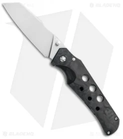 Jason Guthrie Scout Marbled CF Skeletonized Blue Liner Frame Lock (3.1" Satin)