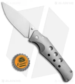Jason Guthrie Custom Scout Skeletonized Frame Lock Knife Full Ti (3.1" Satin) -Benchmade Shop Jason Guthrie Scout Skeletonized Classic FL Full Ti Satin BHQ 80704 jr bottlecap