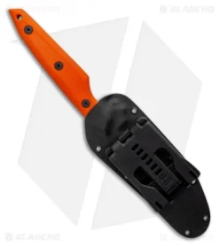 Jeff Hall Custom Large Envoy Fixed Blade Knife Orange G10 (5" Gray Stonewash) -Benchmade Shop Jeff Hall Custom Small Envoy w Orange G10 BHQ 125247 LS Sheath