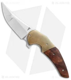 Jeff VanderMeulen Custom Instigator #2 Flipper Bronze/Redwood Burl (3" Satin)