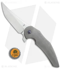 Jeff VanderMeulen Custom Instigator #6 Flipper Titanium W/MokuTi Clip (4" Satin) 7 Jeff VanderMeulen Custom Instigator #6 Flipper Titanium W/MokuTi Clip (4" Satin) -Benchmade Shop Jeff VanderMeulen Custom Instigator 6 ti mokuti clip satin BHQ 71772 er size