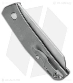 Jens Anso Knives Custom Monte Carlo Pocket Knife Titanium (2.6" Satin) 6 Jens Anso Knives Custom Monte Carlo Pocket Knife Titanium (2.6" Satin) -Benchmade Shop Jens Anso Monte Carlo Knife SW Titanium BHQ 99238 ns side