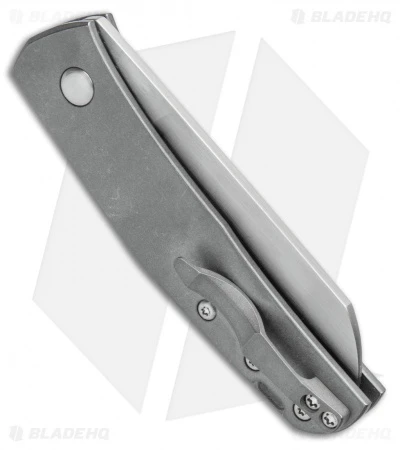 Jens Anso Knives Custom Monte Carlo Pocket Knife Titanium (2.6" Satin) 3 Jens Anso Knives Custom Monte Carlo Pocket Knife Titanium (2.6" Satin) - Image 3