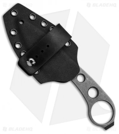 John Gray Custom Accomplice Drop Point Fixed Blade Knife Brown Cord (3" Acid SW) 3 John Gray Custom Accomplice Drop Point Fixed Blade Knife Brown Cord (3" Acid SW) - Image 3