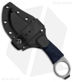 John Gray Custom Accomplice Bowie Fixed Blade Knife Blue Cord (3" Acid SW) -Benchmade Shop John Gray Accomplice Tanto Blue Cord BT BHQ 49233 jr sheath 1