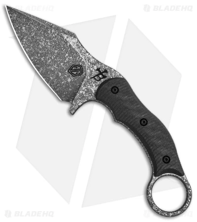 John Gray + Borka Blades SRambit Fixed Blade Knife Carbon Fiber (3.6" Acid Wash) 1 John Gray + Borka Blades SRambit Fixed Blade Knife Carbon Fiber (3.6" Acid Wash)