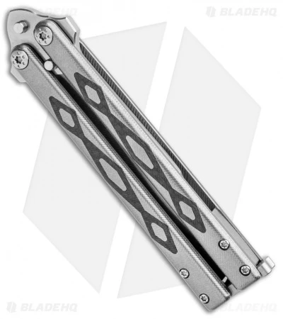 John Gray Custom Balisong Butterfly Knife Titanium W/ Carbon Fiber (4.25" Satin) 3 John Gray Custom Balisong Butterfly Knife Titanium W/ Carbon Fiber (4.25" Satin) - Image 3