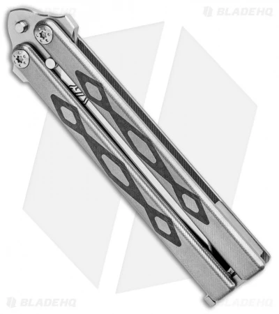 John Gray Custom Balisong Butterfly Knife Titanium W/ Carbon Fiber (4.25" Satin) 2 John Gray Custom Balisong Butterfly Knife Titanium W/ Carbon Fiber (4.25" Satin) - Image 2