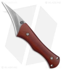 John Gray Custom Cock Spur Fixed Blade Knife Vintage Paper Micarta (2.75" SW)