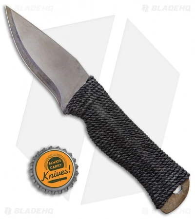 John Gray Custom Custode Fixed Blade Knife Heat Treated Ti (3" Flamed) 4 John Gray Custom Custode Fixed Blade Knife Heat Treated Ti (3" Flamed) - Image 4