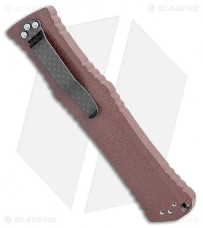 John Gray Custom Gravitron OTF Dagger Gravity Knife Brown (3.625" Satin) 3 John Gray Custom Gravitron OTF Dagger Gravity Knife Brown (3.625" Satin) - Image 3