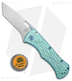 John Gray Custom Recurve Tanto Frame Lock Knife Lightning Green Ti (3.5" Satin) 7 John Gray Custom Recurve Tanto Frame Lock Knife Lightning Green Ti (3.5" Satin) -Benchmade Shop John Gray Custom Recurve FL Lightning Ti Green MagnaCut BHQ 176360 jr bottltecap