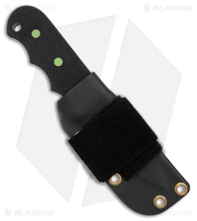 John Gray Custom Three Finger Fixed Blade Knife Black G-10 (3.1" Blutanium) 3 John Gray Custom Three Finger Fixed Blade Knife Black G-10 (3.1" Blutanium) - Image 3