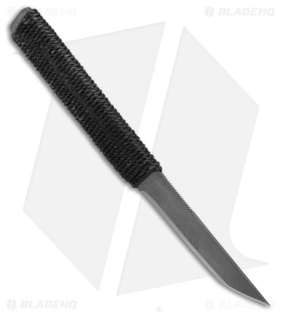 John Gray Custom Titanium Tanto Fixed Blade Knife Cord Wrap (3.25" Graytanium) 2 John Gray Custom Titanium Tanto Fixed Blade Knife Cord Wrap (3.25" Graytanium) - Image 2