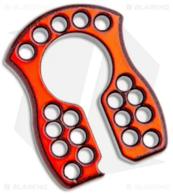 John Gray Keyper Bottle Opener Keychain - Orange/Red Drilled Titanium