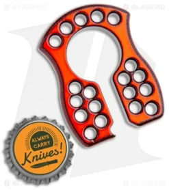 John Gray Keyper Bottle Opener Keychain - Orange/Red Drilled Titanium -Benchmade Shop John Gray Keyper Bottle Opener Keychain Orange Red Ti BHQ 101895 jr bottlecap