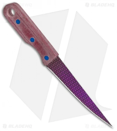 John Gray Knives Custom Fixed Blade Fillet Knife Red Terotuf (5" Graytanium) 2 John Gray Knives Custom Fixed Blade Fillet Knife Red Terotuf (5" Graytanium) - Image 2