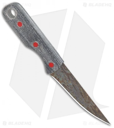 John Gray Knives Custom Fixed Blade Steak Knife Black Terotuf (3.5" Graytanium) 2 John Gray Knives Custom Fixed Blade Steak Knife Black Terotuf (3.5" Graytanium) - Image 2