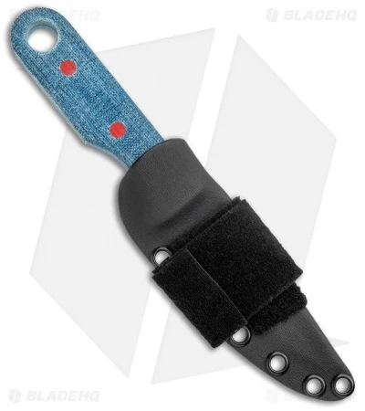 John Gray Knives Custom Fixed Blade Steak Knife Blue Terotuf (3.5" Graytanium) 3 John Gray Knives Custom Fixed Blade Steak Knife Blue Terotuf (3.5" Graytanium) - Image 3