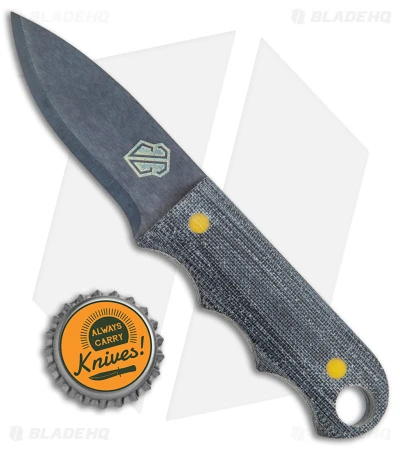 John Gray Custom Three Finger Fixed Blade Knife TeroTuf (3.1" Graytanium) 4 John Gray Custom Three Finger Fixed Blade Knife TeroTuf (3.1" Graytanium) - Image 4