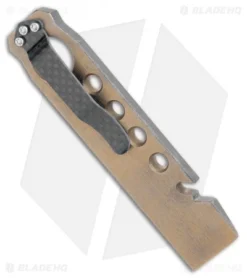 John Gray Titanium Bottle Opener Pry Bar Bronze (4.5") 6 John Gray Titanium Bottle Opener Pry Bar Bronze (4.5") -Benchmade Shop John Gray Ti Bottle Opener Pry Bar Bronze BHQ 108734 jr side
