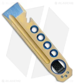 John Gray Titanium Bottle Opener Pry Bar Bronze/Blue (4.5")