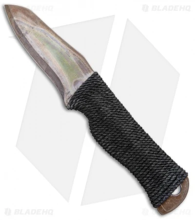 John Gray Custom Wharncliffe Fixed Blade Knife Heat Treated Ti (3" Flamed) 1 John Gray Custom Wharncliffe Fixed Blade Knife Heat Treated Ti (3" Flamed)