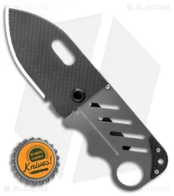 John Kubasek Creditor II Broadhead Credit Card Money Clip Knife (2.88" Satin/CF) -Benchmade Shop John Kubasek Creditor II Broadhead Credit Card Money Clip Knife 2.88 Satin CF BHQ 122962 LS Bottlecap