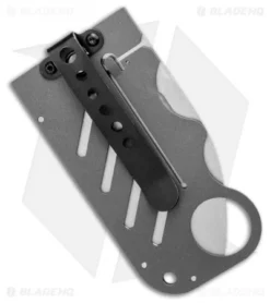 John Kubasek Creditor II Broadhead Credit Card Money Clip Knife (2.88" Satin/CF) -Benchmade Shop John Kubasek Creditor II Broadhead Credit Card Money Clip Knife 2.88 Satin CF BHQ 122962 LS Side