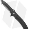 John Kubasek Fighting Tanto Recurve Flipper Knife Carbon Fiber (3.5" CF/D2)