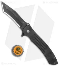 John Kubasek Fighting Tanto Recurve Flipper Knife Carbon Fiber (3.5" CF/D2) -Benchmade Shop John Kubasek Fighting Tanto Recurve Flipper CF BHQ 122964 jr bottlecap
