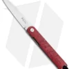 Kansei Matsuno Custom LDB-03 Liner Lock Knife Red Maple (2.875" Satin)