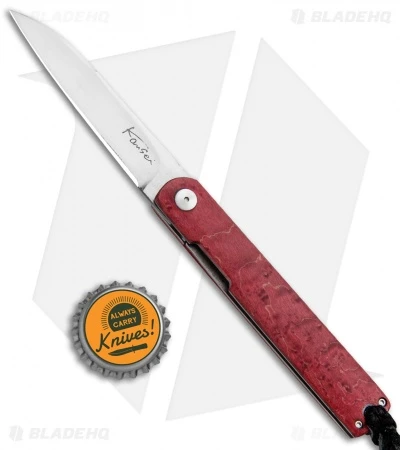 Kansei Matsuno Custom LDB-03 Liner Lock Knife Red Maple (2.875" Satin) 5 Kansei Matsuno Custom LDB-03 Liner Lock Knife Red Maple (2.875" Satin) - Image 5