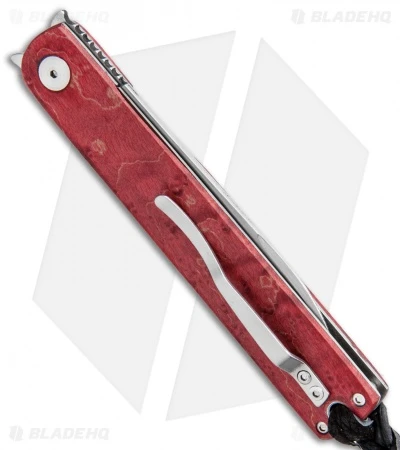 Kansei Matsuno Custom LDB-03 Liner Lock Knife Red Maple (2.875" Satin) 3 Kansei Matsuno Custom LDB-03 Liner Lock Knife Red Maple (2.875" Satin) - Image 3