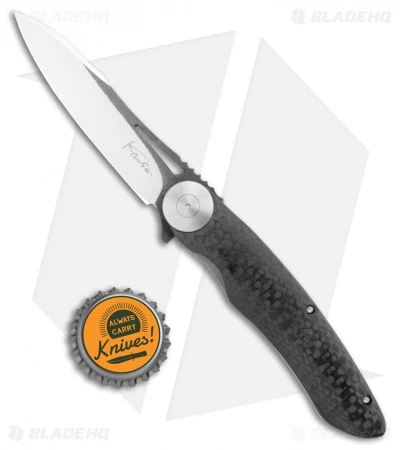 Kansei Matsuno Custom LRF-02 Liner Lock Flipper Knife Carbon Fiber (3.1" Satin) 5 Kansei Matsuno Custom LRF-02 Liner Lock Flipper Knife Carbon Fiber (3.1" Satin) - Image 5