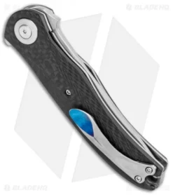 Kansei Matsuno Custom TC07 Flipper Knife CF (3.125" Satin) -Benchmade Shop Kansei Matsuno Custom TC07 CF Satin BHQ 105032 jr side