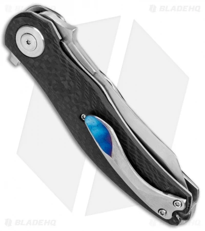 Kansei Matsuno Custom TC08S Flipper Knife Carbon Fiber (2.75" Satin) 3 Kansei Matsuno Custom TC08S Flipper Knife Carbon Fiber (2.75" Satin) - Image 3