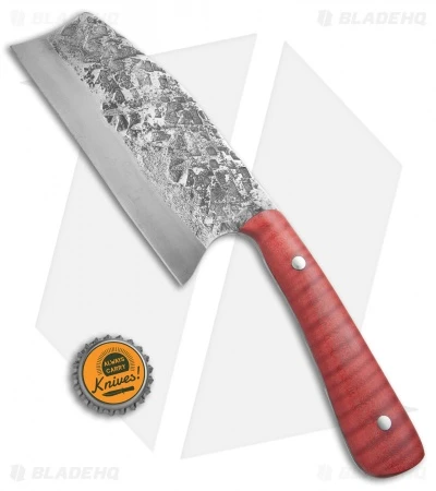 Keith Bagley Custom Hunter Cleaver Fixed Blade Tiger Maple (5.25" Satin) 5 Keith Bagley Custom Hunter Cleaver Fixed Blade Tiger Maple (5.25" Satin) - Image 5