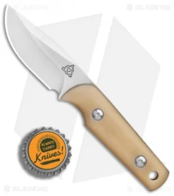 Kelleher Bladeworks Styx Fixed Blade Knife Ivory Micarta (2.75" Satin) 7 Kelleher Bladeworks Styx Fixed Blade Knife Ivory Micarta (2.75" Satin) -Benchmade Shop Kelleher Bladeworks Styx Ivory Micarta satin BHQ 90229 er bottlecap