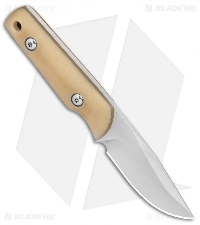 Kelleher Bladeworks Styx Fixed Blade Knife Ivory Micarta (2.75" Satin) 2 Kelleher Bladeworks Styx Fixed Blade Knife Ivory Micarta (2.75" Satin) - Image 2
